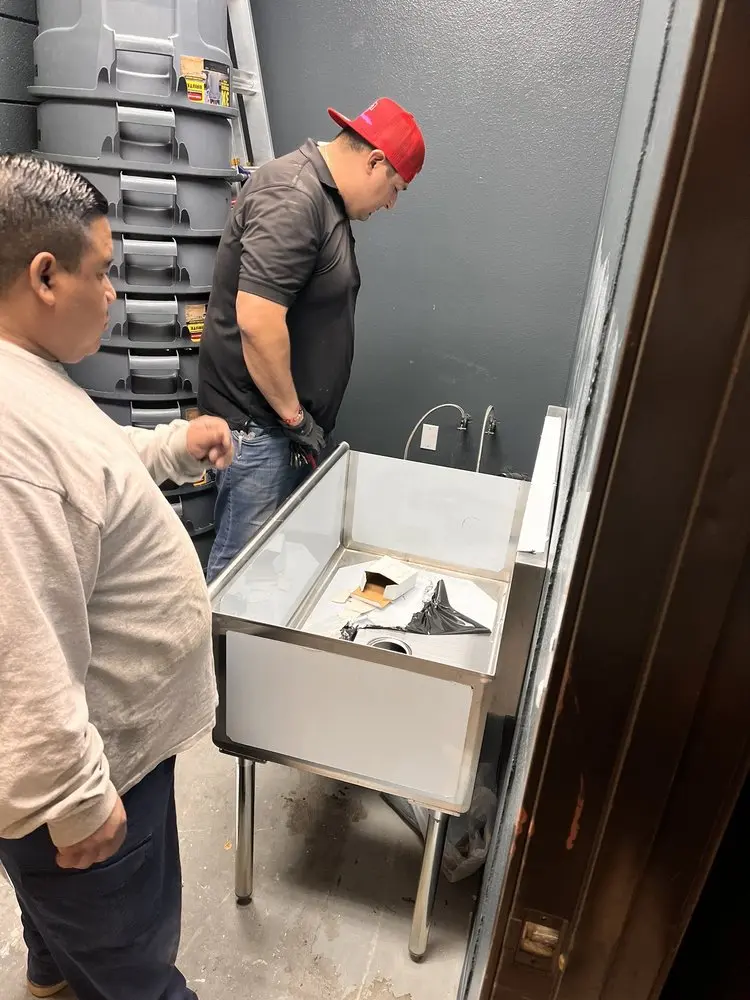 Commercial plumbing and sink installation in Stillwater